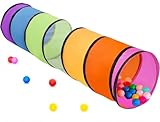 LATERN 180CM Spieltunnelzelt für Kinder, 46CM Runder Öffnung Babytunnel...