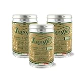 Lucaffé - 3 Kaffeebohnendosen Crema Caffè Bio, 250 Gr | Kaffee aus ganzen...