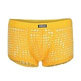 Unterwäsche Mesh-Boxer Herren-Briefs sexy atmungsaktive Unterhose Herren...