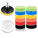 15 Stk Polierschwamm Auto Polierpads Set, Schwämme Pads Polieraufsatz,...