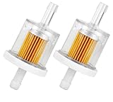 2x Benzinfilter 8mm Anschluss Kraftstofffilter Glasklar Transparent für...