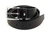 Tommy Hilfiger Herren Gürtel New Denton Belt 4,0 cm Ledergürtel, Schwarz...