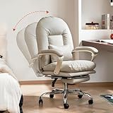 EMIAH Ergonomischer Bürostuhl mit Fußstütze, Mid-Back Cute Computer...