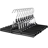 SONGMICS Hosenbügel 10 Stück aus Metall - Hosenspanner Rockbügel...