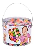 Eichhorn 100003442 - Holzperlen-Set im Eimer, Bunte Perlen in...