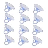 Warmhm 12 Stück Teiliges PVC Saugnapf Vakuum Haltsauger für Aquarium...