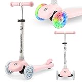 HyperMotion TRINGO Kinder Dreirad Scooter mit LED-Rädern, Verstellbarer...