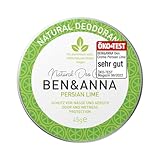BEN & ANNA Deocreme Persian Lime - Natürliche Deocreme für Herren und...