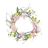 Osterkranz mit Eiern, Osterei Kranz, Frühlingskranz, Türkranz Ostern,...