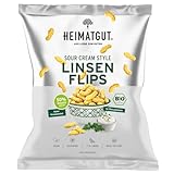 HEIMATGUT® Bio Flips aus Linsen | Sour Cream Style | Vegane & im Ofen...