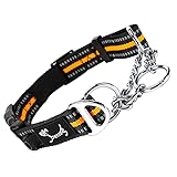 PETTOM Hundehalsband, Zugstopp Halsband Hunde mit Sicherheitsschloss,...