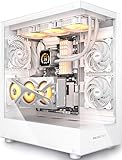 MUSETEX PC Gehäuse ATX 3 Non-LED Lüfter vorinstalliert, Typ-C Mid-Tower...