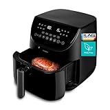 MEDION X20 XL Airfryer Heißluftfritteuse (6,6 Liter, 5 Fleischprogramme...