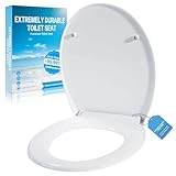 Toilettendeckel mit Absenkautomatik,WC Sitz Quick Release Funktion und...