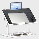 Laptoptisch，Betttisch Klappbar，Höhenverstellbar，4 Einstellbare...