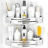 PNNP Duschablage Ohne Bohren Ecke: Duschrega Edelstahl 2 Stück Duschkorb...