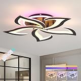 ZAITINZ Deckenlampe Led,5 blütenblätter Wohnzimmerlampe,Deckenleuchte...