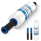 BAIWANT Stretchfolie mit Griffen Transparent Wickelfolie Reißfest...