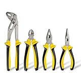 MISTER TOOL Zangen-Set 4-teilig – Seitenschneider, Spitzzange,...