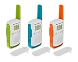Motorola Talkabout T42 Triple PMR-Funkgeräte (3er Set, PMR446, 16 Kanäle,...