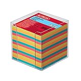 Herlitz 1600253 Zettelkasten 9x9x9cm transparent 650 Blatt farbig