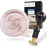 Siegelset gravurART Personalisierter Siegelstempel mit Initialen im Design...