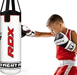 RDX 12KG Gefüllt Boxsack Kinder mit 6oz Boxhandschuhe und Drehwirbel, 60CM...