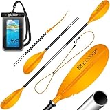 KESSER® Paddle Doppelpaddel - 4-teilig für Kanu Kayak SUP Stand-Up...
