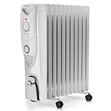 Pro Breeze 2500W Ölradiator energiesparend - Elektro Heizkörper mit 11...