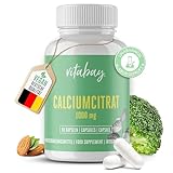Vitabay Calcium hochdosiert 1000mg VEGAN - 90 Kapseln hochdosiertes...