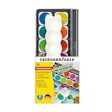 Eberhard Faber 578312 - Wasserfarbkasten Winner, 12 Farben mit Deckweiß...