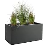 Pflanzwerk Pflanzkübel TUB Anthrazit 30x60x30cm XXL – Rechteckig –...