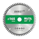 RRRST Sägeblatt Kreissägeblatt 165 x 20 mm, 60 Zähne - Multi Material...