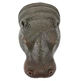 Alasum Schwimmende Nilpferdkopf Statue aus Kunstharz Realistische...