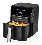 Rachs KOCHWERK Digitale Heißluftfritteuse 4L | Airfryer mit Touchscreen...