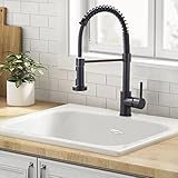 Cesinkin Wasserhahn Küche Schwarz Robinet cuisine avec arc haut et...
