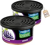 h2i Premium Duftdose | grape | 2 Stück | Auto Lufterfrischer und...