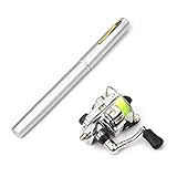 Lixada Faltbare Angelrute Reel Combo - Mini Pen Angelrute Kit Mit Teleskop...
