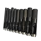 Artibetter 10Stücke Teiliges Rundstahl Lederlocher für Präzises Stanzen...