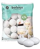 Bolsius - Schwimmkerzen - Weiß- 20 Stück - im Beutel - Länge Brenndauer...