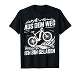 Akku E bike Herren lustig Fahrrad Humor Elektro Mountainbike T-Shirt