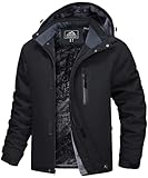 MAGCOMSEN Winterjacken Herren Warm Softshelljacke Winddicht Wasserdicht...