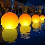 Niceput Solarbetriebene Pool-Lichter, 35,6 cm große Flamme,...