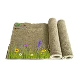 pemmiproducts Nagerteppich aus 100% Hanf, 120 x 50 cm, ca. 5 mm dick, 2er...