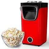 Gadgy Popcornmaschine Heißluft – Popcorn Maker ohne Fett & Öl –...