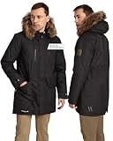 HUPPA DAVID Herren Parka – Skandinavischer Winterparka mit 200 g...