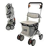 Mobiclinic®, Einkaufstrolley rollator, Gehwagen mit großer einkaufstasche...