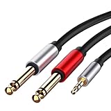 Générique 3,5 mm auf zwei 6,35 mm Kabel, 3,5 mm auf zwei 6,35 mm...