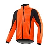 ARSUXEO Herren Radjacke wasserdicht winddicht Winter Thermal Atmungsaktiv...