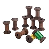 PH PandaHall 10PCS Vintage Holzspule Holz Nähen Stickerei Faden Spule...